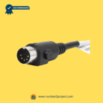 5-pin male connector close up for OKIN HS.13.04.01A 4-button recliner handset controller lift chair hand control cable Number2project