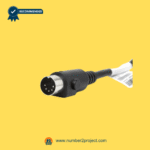 OKIN HS.13.04.03 5-pin handset connector plug for power recliner and electric lift chair remote, round 5-pin male connector used with OKIN control boxes and recliner junction boxes, handset cable connection detail for OKIN motion furniture systems – Sold by Number2project Sofa & Recliner Repair Experts