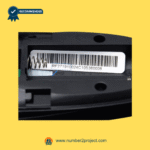 serial number barcode label close up inside battery compartment for OKIN RF.27.19.10 wireless 19-button adjustable bed remote controller Number2project