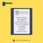 Raffel HC 2802 identification label close up 6-button 9-pin lift chair recliner hand controller heat massage model tag Number2project
