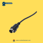 5-pin male connector close up for replacement 2-button lift chair recliner remote controller cable Number2project