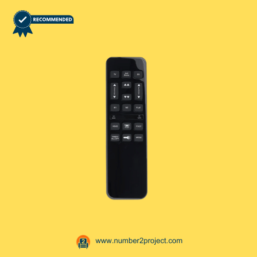 Front view of Richmat HJH55 wireless remote controller for adjustable bed base, sofa, and recliner from number2project.