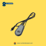 Front view of riser recliner lift chair remote controller with straight round 5-pin connector