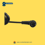 5 pin round male connector recliner remote cable plug close up Number2project