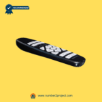 Side profile view of OKIN RF.27.19.10 wireless remote controller for adjustable beds, used by Number2Project repair technicians.