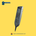 Side-angle shot of the HDM-H20 massage recliner remote featuring USB port and ergonomic design, used in Number2Project sofa and recliner repair.