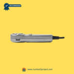 Side profile of Dual 5-Pin 4-Button recliner remote controller showing USB port for lift chair functionality.