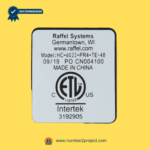 Tranquil Easy HC-6022-PR4-TE-48 identification label close up recliner remote controller Raffel Systems certification Number2project