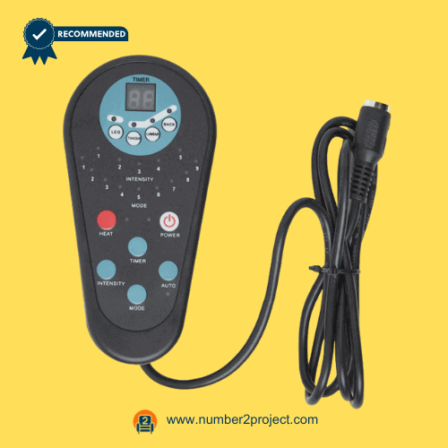 YKW_MD111N heat and vibration recliner hand controller with cable and 8-pin connector motion furniture remote Number2project