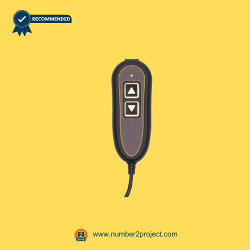 ZK1200-HC ZKUC-20 lift chair remote controller with coiled cable and round 5-pin plug