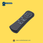 Angled view of an adjustable bed remote controller showing preset position buttons and directional controls.