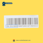 serial number barcode label close up for eMoMo HX024H8 6-button 8-pin vibration massage recliner remote controller lift chair hand control identification sticker Number2project