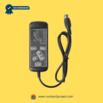 eMoMo HX024H8 6-button massage remote controller with attached 8-pin cable for power recliners repaired by Number2Project.