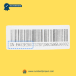 serial number barcode label close up for eMoMo HX052E2HL 11-button 5-pin power recliner remote controller lift chair hand control identification sticker Number2project