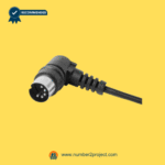 5-pin male connector close up right angle plug for eMoMo HX052E2HL 11-button power recliner remote controller lift chair hand control cable Number2project