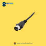 Close-up of the 5-pin connector compatible with lift chair power systems and eMoMo control modules.