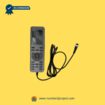 NS-MGC300BK1 / NS-MGC300BN2 massage chair remote with attached cable shown from a front angle.