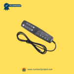 Angled view of iRest SL-A188 / A130-1S massage chair remote with long connection cable attached.