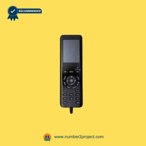 Front view of the iRest SL-A192 massage chair remote showing display screen and multi-function control buttons.