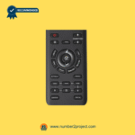 Side perspective of iRest SL-A305 massage chair remote displaying button layout and slim profile.