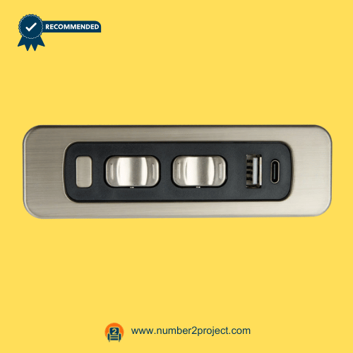 #1125 HDM-H19 Recliner Switch (PN 1.219.00.021C) 5-Button Control with USB Type-C Number2project Sofa and Recliner Repair HDM-H19 five button recliner switch with USB Type C charging port power recliner replacement Number2project sofa and recliner repair