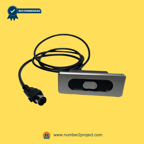 #1126 FSK005-A1 2-Button Recliner Switch with 5-Pin Plug Number2project Sofa and Recliner Repair FSK005-A1 two button recliner switch with 5 pin plug for power recliner replacement Number2project sofa and recliner repair