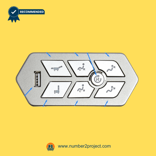 #1127 eMoMo TRGITRGIN 7-Button Recliner Switch with USB Charging Port Number2project Sofa and Recliner Repair eMoMo TRGI TRGIN seven button recliner switch with USB charging port power recliner control panel Number2project sofa and recliner repair