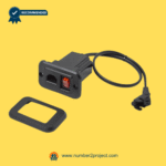 405 Mulin DCP21-04-Y-01-01 DC power socket with switch and cable for power recliners and motion furniture sold by Number2project Sofa & Recliner Repair Experts