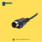 5-pin male recliner control cable connector close up motion furniture power and signal plug Number2project