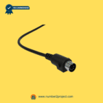 5-pin round male connector cable close up for power recliner and lift chair control wiring motion furniture replacement plug Number2project