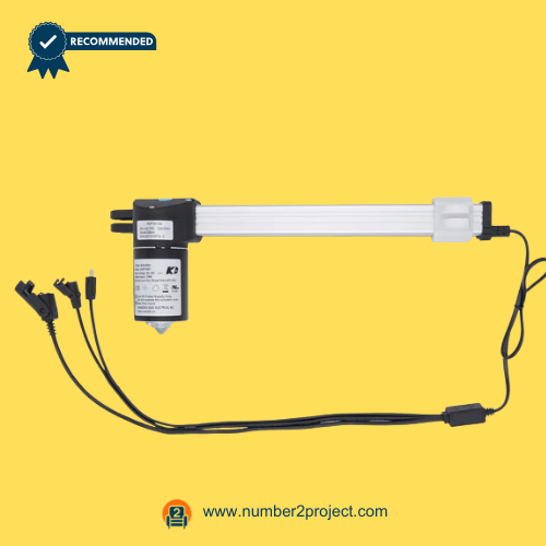 Genuine Kaidi KDPT007-334 Linear Actuator for Power Recliners genuine kaidi kdpt007-334 linear actuator assembly with long aluminum drive tube multiple connector cables and white slider block for power recliner lift chair replacement