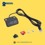 two button height control switch assembly with wiring cable mounting accessories adjustable standing desk jcht35l close up Number2project