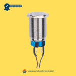 threaded metal led touch switch with wiring terminals for motion and power furniture jldk 43 01 03 close up on off button Number2project