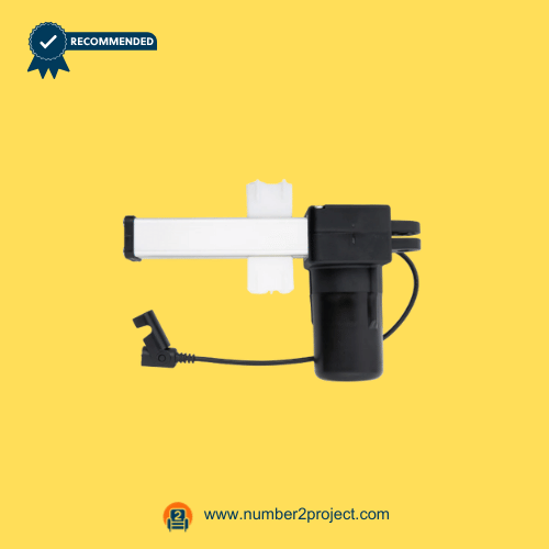 KAIDI KDPT005-177 Technical Specifications Label number2project sofa and recliner expert Macro shot of the white sticker label on the KAIDI motor housing showing model KDPT005-177 and stroke/load data number2project sofa and recliner expert.
