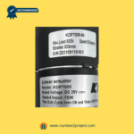 KAIDI KDPT005-84 linear actuator label showing load stroke speed and voltage specifications sold by Number2project – Sofa & Recliner Repair Experts