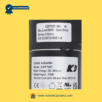 KAIDI KDPT007-004 M linear actuator label showing load stroke speed and voltage specifications sold by Number2project – Sofa & Recliner Repair Experts