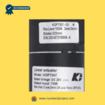 KAIDI KDPT007-121N linear actuator label showing load stroke speed and voltage specifications sold by Number2project – Sofa & Recliner Repair Experts