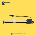 KAIDI KDPT007-166N linear actuator side profile with wiring and mounting bracket for recliner and lift chair sold by Number2project – Sofa & Recliner Repair Experts