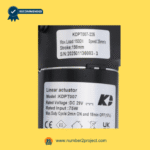 KAIDI KDPT007-225 linear actuator specification label showing load rating stroke length speed and voltage for recliner and lift chair motors sold by Number2project – Sofa & Recliner Repair Experts