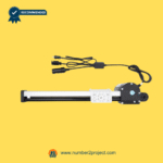 KAIDI KDPT007-225 linear actuator motor side view with wiring harness for power recliners and lift chairs sold by Number2project – Sofa & Recliner Repair Experts