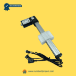 KAIDI KDPT007-233 N linear actuator motor angled side view with wiring harness for power recliners and lift chairs sold by Number2project – Sofa & Recliner Repair Experts