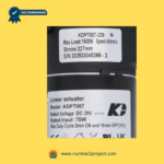 KAIDI KDPT007-239 N linear actuator specification label showing load rating stroke length speed and voltage for recliner and lift chair motors sold by Number2project – Sofa & Recliner Repair Experts