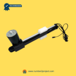 KAIDI KDPT007-258 linear actuator motor side view with wiring harness for power recliners and lift chairs sold by Number2project – Sofa & Recliner Repair Experts