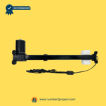 KAIDI KDPT007-276 linear actuator motor side view with wiring harness for power recliners and lift chairs sold by Number2project – Sofa & Recliner Repair Experts