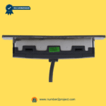 rear view curved recliner switch assembly with output cable internal housing kdh076-014 close up power recliner side control Number2project