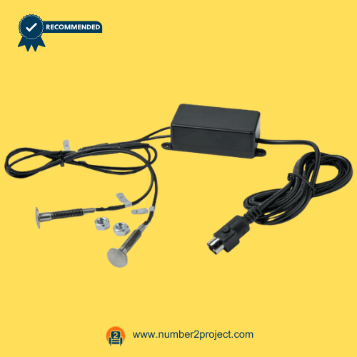 two button touch control handset kit for power recliners and sofas with wiring control box and mounting hardware kdh080b-305 close up Number2project