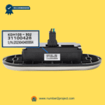 rear view 2 button recliner switch assembly with connector block and identification label kdh103-302 close up power recliner side control Number2project