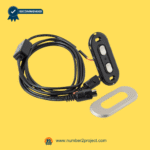 KDH104B-001 4-button power recliner switch assembly with dual 5-pin plugs wiring harness and mounting trim plate Number2project – Sofa & Recliner Repair Experts