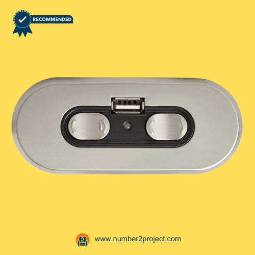 4-button recliner control switch with USB charging port and 5-pin connector KDH115-003 close up motion furniture controller Number2project