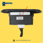 KDH115-030 recliner switch back view rear housing identification label power recliner lift chair controller close up Number2project